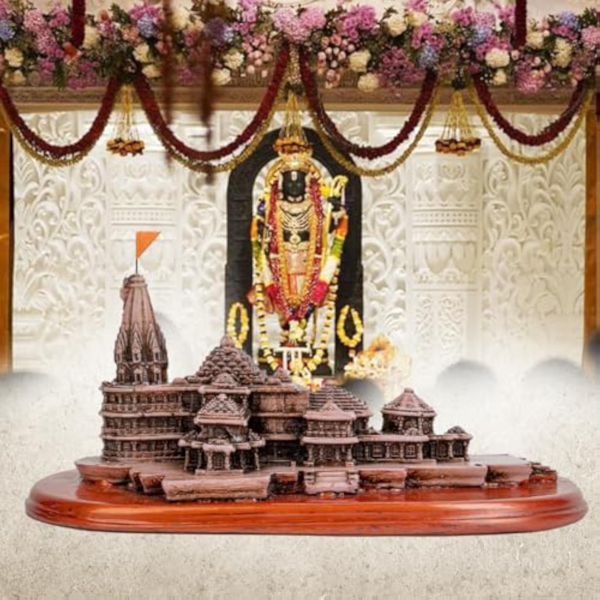 B.S Polyresin Ram Mandir Ayodhya Model, Decorative Item